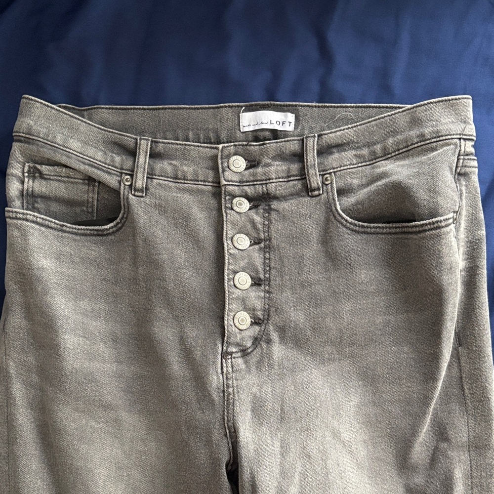 LOFT Gray Denim Pants